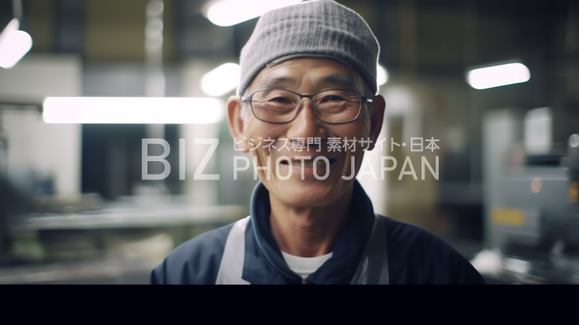 笑顔の日本人男性の全身像（別アングル5）
