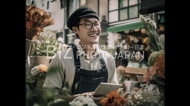 日本人の笑顔のビジネスマンが拍手を受ける様子