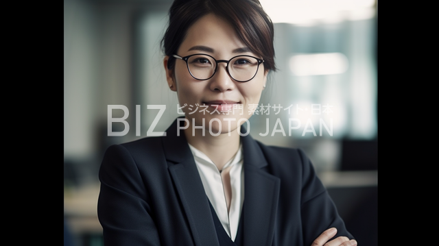 日本人女性がラップトップを操作する笑顔