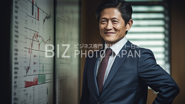 リーダーシップ、メンターシップを表す日本人ビジネスパーソン