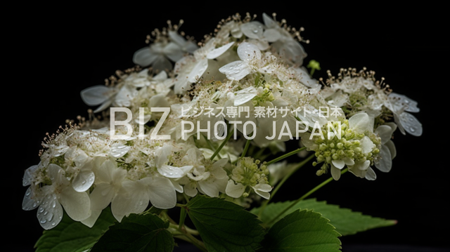 6月梅雨に咲く紫陽花（あじさい・アジサイ）